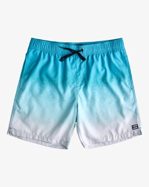 Men's Billabong All Day Fade Layback 17 Boardshorts Light Turquoise | 194THGCXK