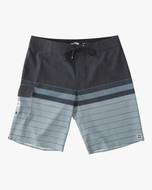 Men's Billabong All Day Heather Stripe Pro 20 Boardshorts Multicolor | 498LZDRBF