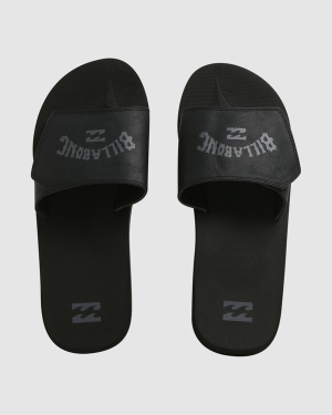 Men's Billabong All Day Impact Print Slide Flip Flops Multicolor | 139ZKNHGU