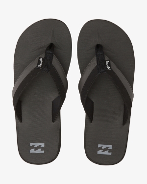Men's Billabong All Day Impact Slip-On Flip Flops Black | 520YMXIAE