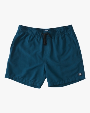 Men's Billabong All Day Layback 16 Boardshorts Navy | 413BUJHPQ