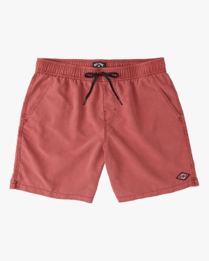 Men's Billabong All Day Overdyed Layback 17 Boardshorts Rose | 410NOEQBX