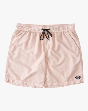 Men's Billabong All Day Overdyed Layback 17 Boardshorts Pink | 703IRCUXN