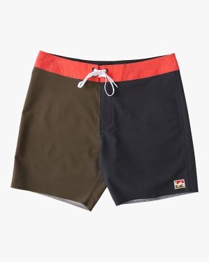 Men's Billabong All Day Pigment Pro 18 Boardshorts Black | 402OACYKF