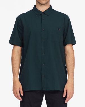 Men's Billabong All Day Short Sleeve Shirts Multicolor | 321XZSRNI