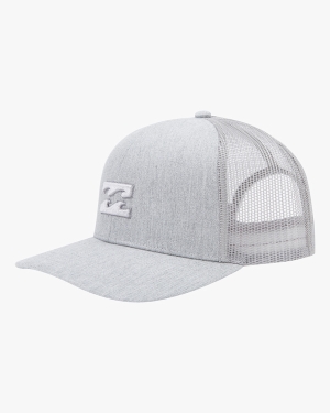 Men's Billabong All Day Trucker Hats Grey | 753NLMGOB
