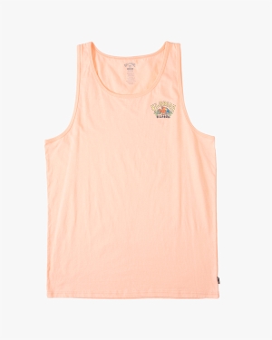 Men's Billabong Arch Florida Tanks Light Red | 279HPAGYZ