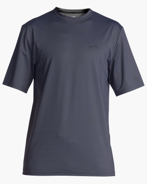 Men's Billabong Arch Mesh Loose Fit UPF 50+ Short Sleeve Wetsuit Grey | 432JSUZIM