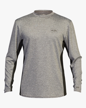 Men's Billabong Arch Mesh UPF 50+ Long Sleeve Wetsuit Grey | 195WGAHFK