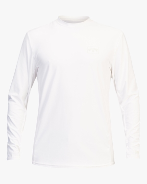 Men's Billabong Arch Mesh UPF 50+ Long Sleeve Wetsuit White | 304UZYGNP