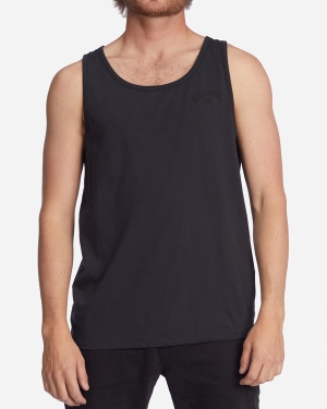 Men's Billabong Archwave Tanks Black | 961ZLDBYO