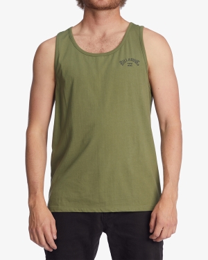 Men's Billabong Archwave Tanks Olive | 065SEMKTL