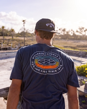 Men's Billabong Arctic Short Sleeve T Shirts Navy | 041RHYSXC