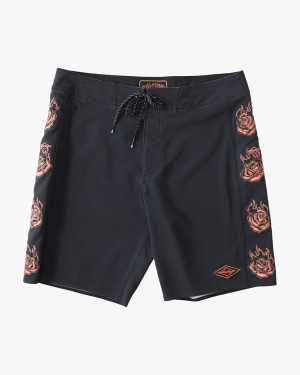 Men's Billabong Bad Trip D Bah 19 Boardshorts Black | 659OKZTNW