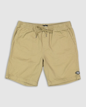 Men's Billabong Beach Days Layback Twill Elastic Waist Walkshorts 18.5 Shorts Multicolor | 569QHLTJZ
