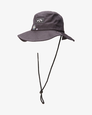 Men's Billabong Big John Print Surf Safari Hats Navy | 253IZVJHX