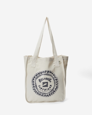 Men's Billabong Billabong x Surfrider Foundation Organic Screened Tote Luggage Bags Grey | 846PROKBW