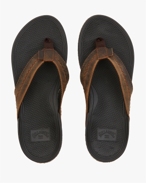 Men's Billabong Brunswick Thong Flip Flops Black | 901ASGZNV