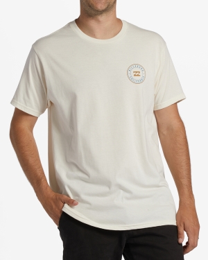 Men's Billabong Cali Native Rotor Short Sleeve T Shirts Beige | 813PRCJSB