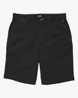 Men's Billabong Carter Stretch 21 Shorts Black | 186MCZXYU