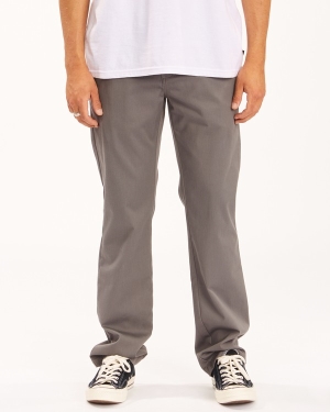 Men's Billabong Carter Stretch Chino Pants Blue Grey | 945AFYWQD