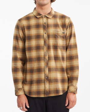 Men's Billabong Coastline Flannel Shirts Multicolor | 315RGSFWC