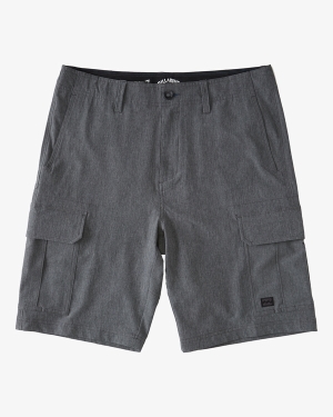Men's Billabong Combat BBO Submersible Walkshorts 21 Shorts Grey | 548BPYHIO