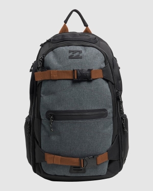 Men's Billabong Combat OG Backpacks Black / Brown | 049NAFYMD