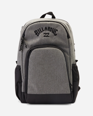 Men's Billabong Command Backpacks Grey | 435GTMZAF