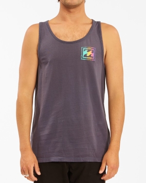 Men's Billabong Crayon Wave Washed Tanks Multicolor | 270FEOPBM