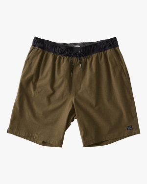 Men's Billabong Crossfire Elastic Waist Submersible 18 Shorts Multicolor | 268SGELND