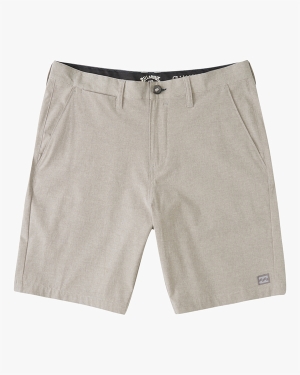Men's Billabong Crossfire Mid Submersible 19 Shorts Grey | 415FJIMWY