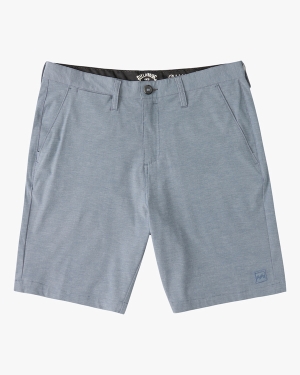 Men's Billabong Crossfire Mid Submersible 19 Shorts Blue | 847SVXLFY