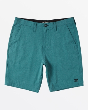 Men's Billabong Crossfire X Mid Submersible Short 19 Shorts Turquoise | 687VMNIGQ