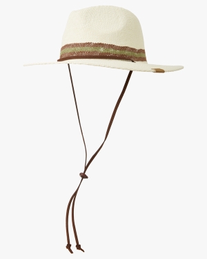 Men's Billabong Crusher Stripe Straw Hats Beige | 065RUHGWN