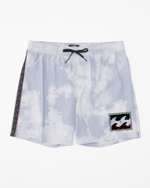 Men's Billabong DBah Layback 17 Boardshorts Purple | 265HNABFX