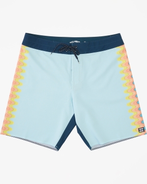 Men's Billabong D Bah Placement Pro 19 Boardshorts White | 712IWCMKG