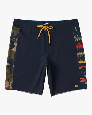 Men's Billabong D Bah Pro 19 Boardshorts Navy | 894FALXON