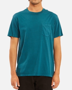 Men's Billabong Essential Pocket Wave Washed T Shirts Multicolor | 086BFSCKV
