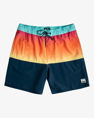 Men's Billabong Fifty50 Layback 17 Boardshorts Multicolor | 486MBUKWD