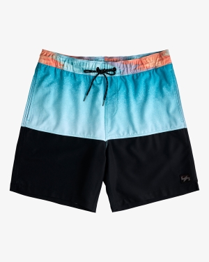 Men's Billabong Fifty50 Layback 17 Boardshorts Light Turquoise | 718MEGHZC