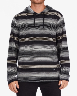 Men's Billabong Flecker Pullover Hoodie Grey | 039OZLRWE