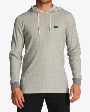 Men's Billabong Keystone Pullover Thermal Shirts Beige | 096UKHNYA