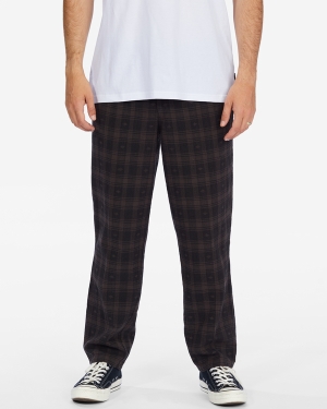 Men's Billabong Larry Jacquard Elastic Beach Pants Multicolor | 956BZUWLJ