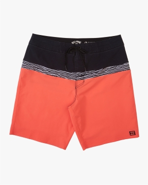 Men's Billabong Momentum Pro 19 Boardshorts Red | 631GYJBAE