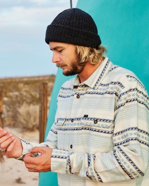 Men's Billabong Offshore Jacquard Flannel Shirts Multicolor | 047KYZFVC