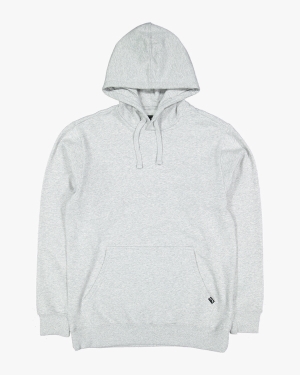 Men's Billabong Overdyed Pop Pullover Hoodie Light Grey | 034IFDHYE