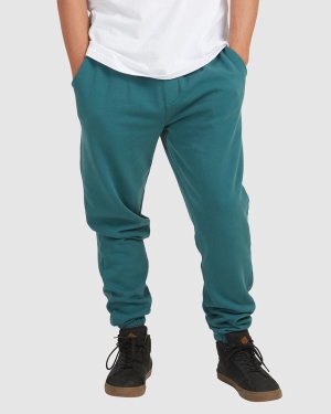 Men's Billabong Overdyed Sweatpants Deep Turquoise | 465TFUIWP