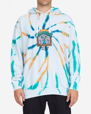 Men's Billabong Plants Dance Organic Pullover Hoodie Multicolor | 056POCGAT
