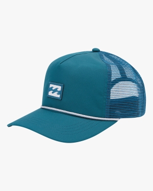 Men's Billabong Platform Trucker Hats Blue | 580TYUORD